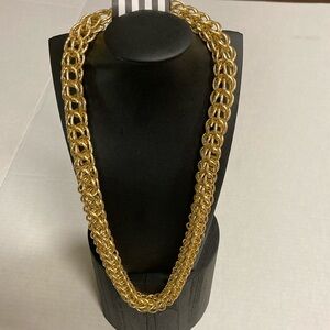 Gold Tone Rope Necklace